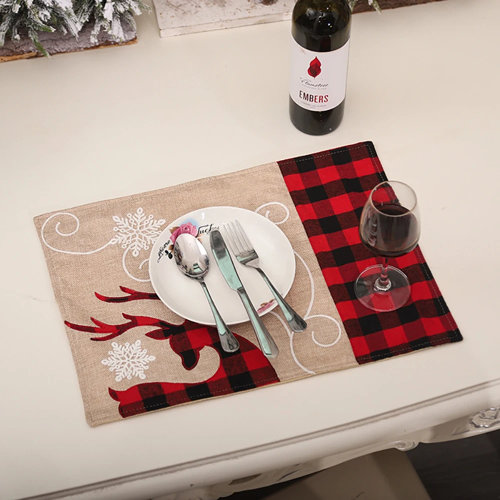 Non-woven Merry Christmas Placemat Xmas Decorations Tableware Table Mat Plate Fork Placemats For Dining Table Home Decorations
Non-woven Merry Christmas Placemat Xmas Decorations Tableware Table Mat Plate Fork Placemats For Dining Table Home Decorations