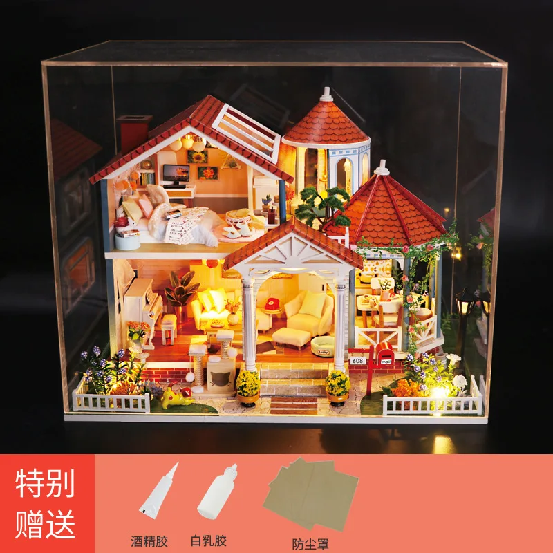 Small house building model creative custom gift channel supply home furnishings European and American villa handmade
Small house building model creative custom gift channel supply home furnishings European and American villa handmade