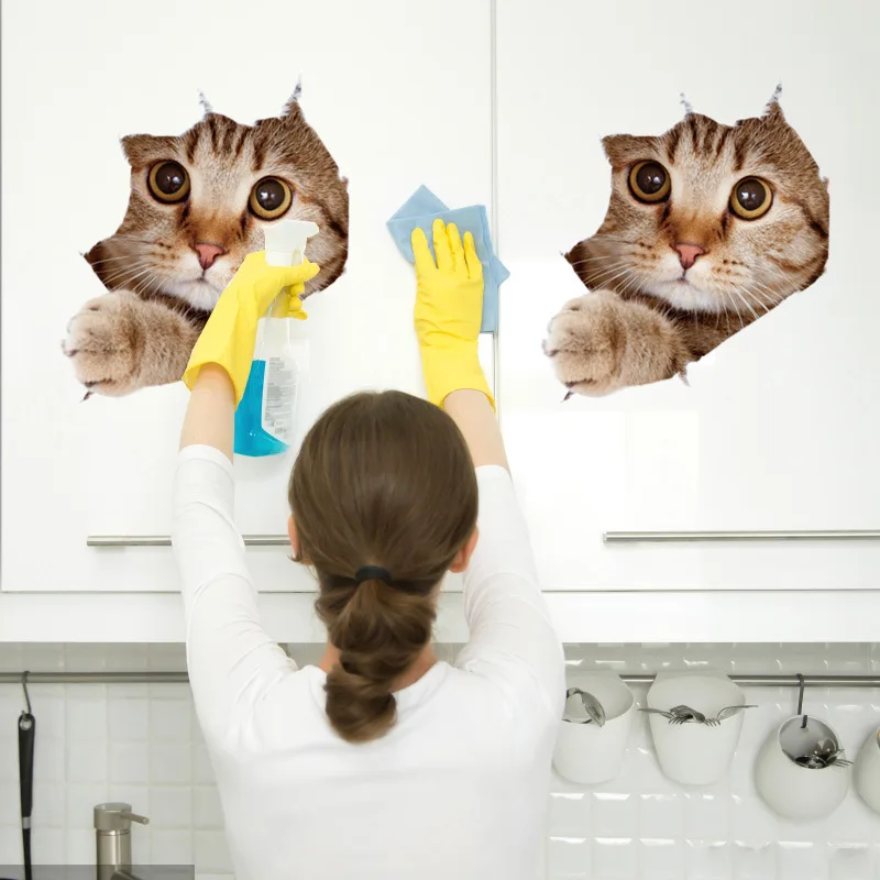 3D Cat Wall Stickers for Wardrobe Refrigerator Door Cabinet Kindergarten Layout Decoration Slef-adhesive PVC Poster Decals
3D Cat Wall Stickers for Wardrobe Refrigerator Door Cabinet Kindergarten Layout Decoration Slef-adhesive PVC Poster Decals