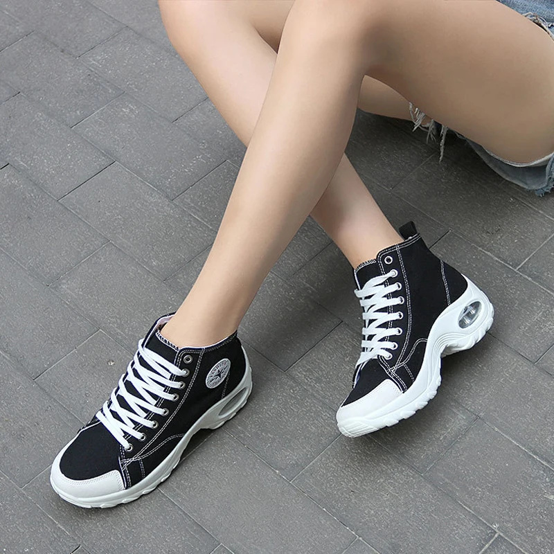 Large Size 43 Fashion Women Shoes 2021 New Lace-up Canvas Platform Shoes Casual High-top Increase Women Sports Shoes Truck Shoes
Large Size 43 Fashion Women Shoes 2021 New Lace-up Canvas Platform Shoes Casual High-top Increase Women Sports Shoes Truck Shoes