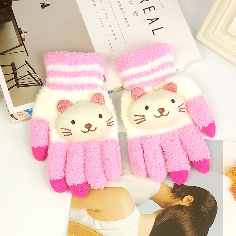 Female Winter Warm Cute Cartoon Panda Cat Rabbit Bow Knit Gloves Girl Women Fashion Coral Fleece Full Finger Mittens Gloves
Female Winter Warm Cute Cartoon Panda Cat Rabbit Bow Knit Gloves Girl Women Fashion Coral Fleece Full Finger Mittens Gloves