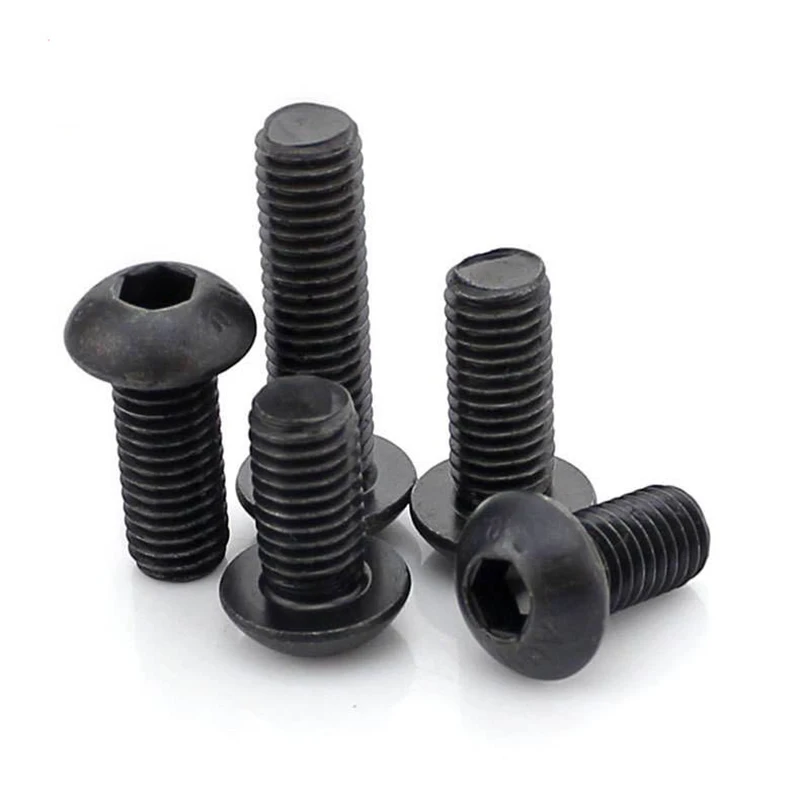 10pcs/lot M5 M6 M8 10.9 class black ISO7380 Carbon steel button head hexagon socket screws
10pcs/lot M5 M6 M8 10.9 class black ISO7380 Carbon steel button head hexagon socket screws