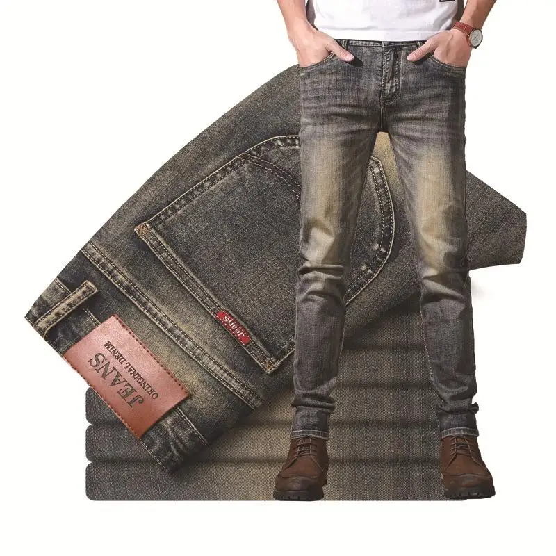 New Arrivals Men's Fashion Simple Jeans Slim Version of the Elastic Denim Pants Causal Trousers
New Arrivals Men's Fashion Simple Jeans Slim Version of the Elastic Denim Pants Causal Trousers