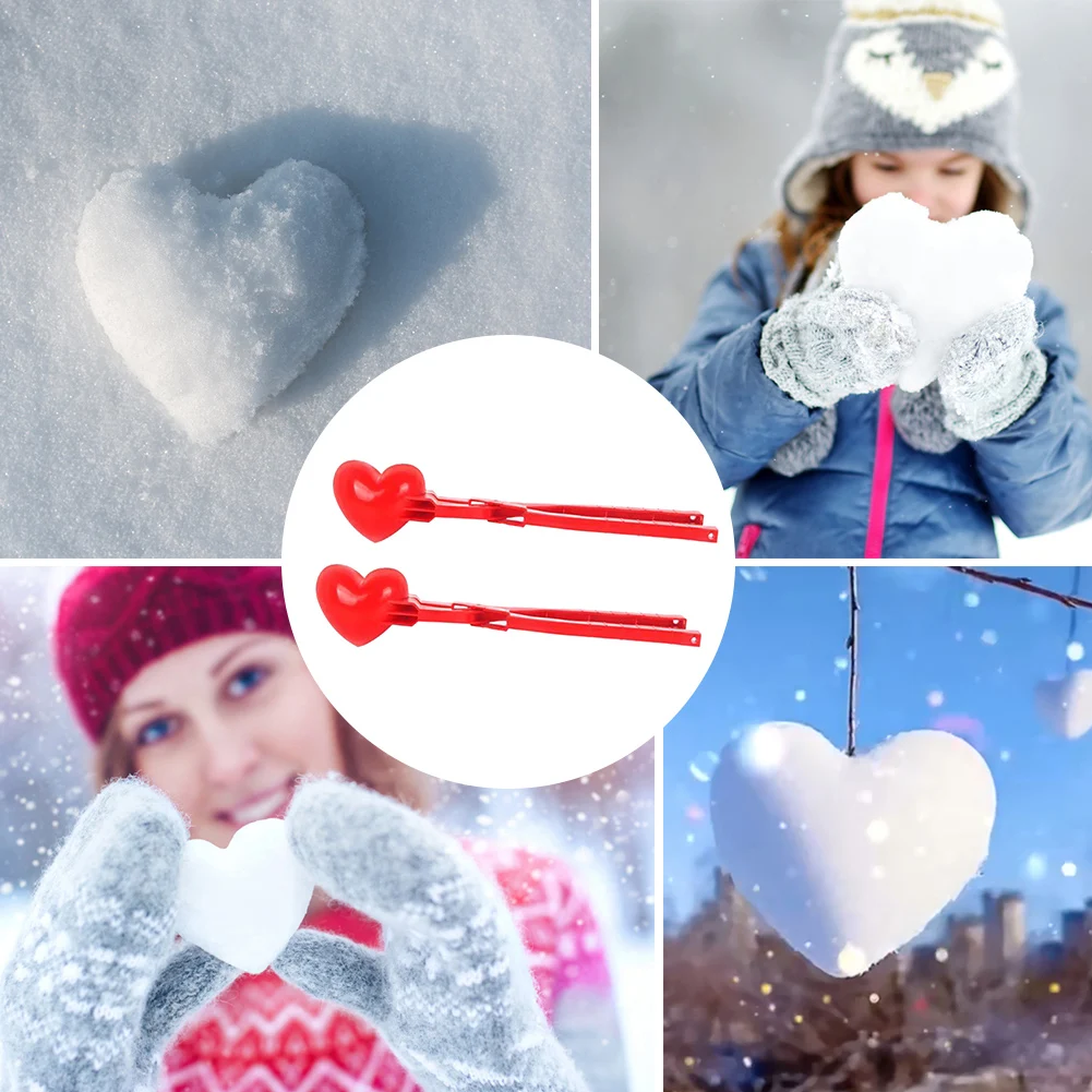 Heart Shaped Snowball Maker Clip Winter Sand Ball Mold Plastic Clamp Kids Toy Snowball Clip Winter Snow Valentines Day Gift Game
Heart Shaped Snowball Maker Clip Winter Sand Ball Mold Plastic Clamp Kids Toy Snowball Clip Winter Snow Valentines Day Gift Game