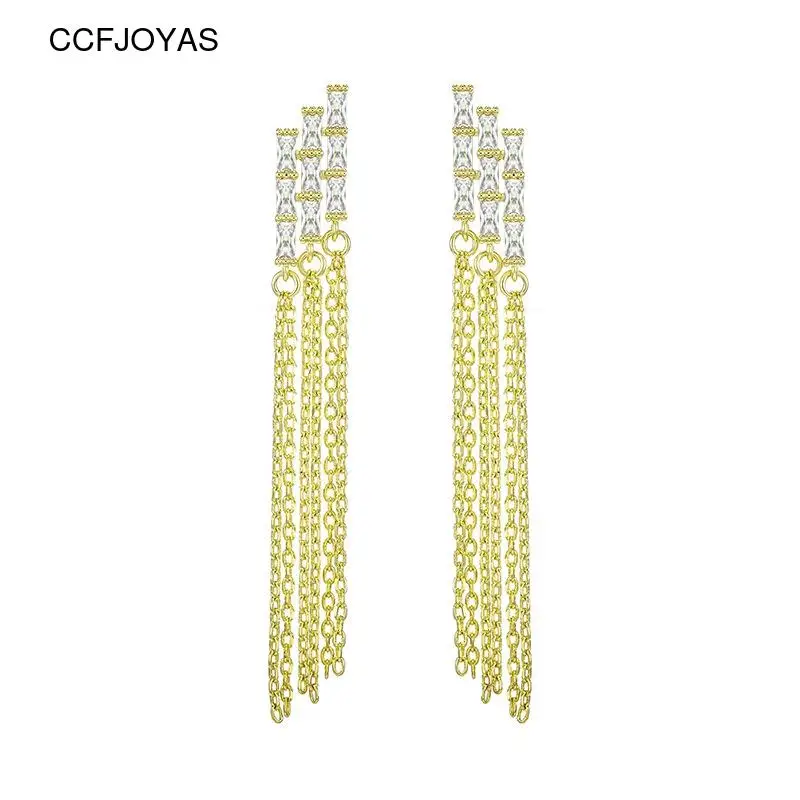 Серьги-кисточки CCFJOYAS, новый трендовый дизайн 2021, 925, висячие серьги из серебра 925 пробы, простой золотистый, с цепочкой, оптовая продажа
Серьги-кисточки CCFJOYAS, новый трендовый дизайн 2021, 925, висячие серьги из серебра 925 пробы, простой золотистый, с цепочкой, оптовая продажа