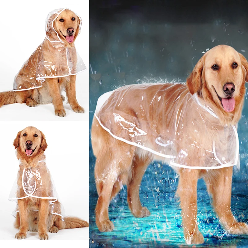 Pet raincoat poncho Medium and large dog raincoat Pet transparent raincoat Pet hooded poncho
Pet raincoat poncho Medium and large dog raincoat Pet transparent raincoat Pet hooded poncho
