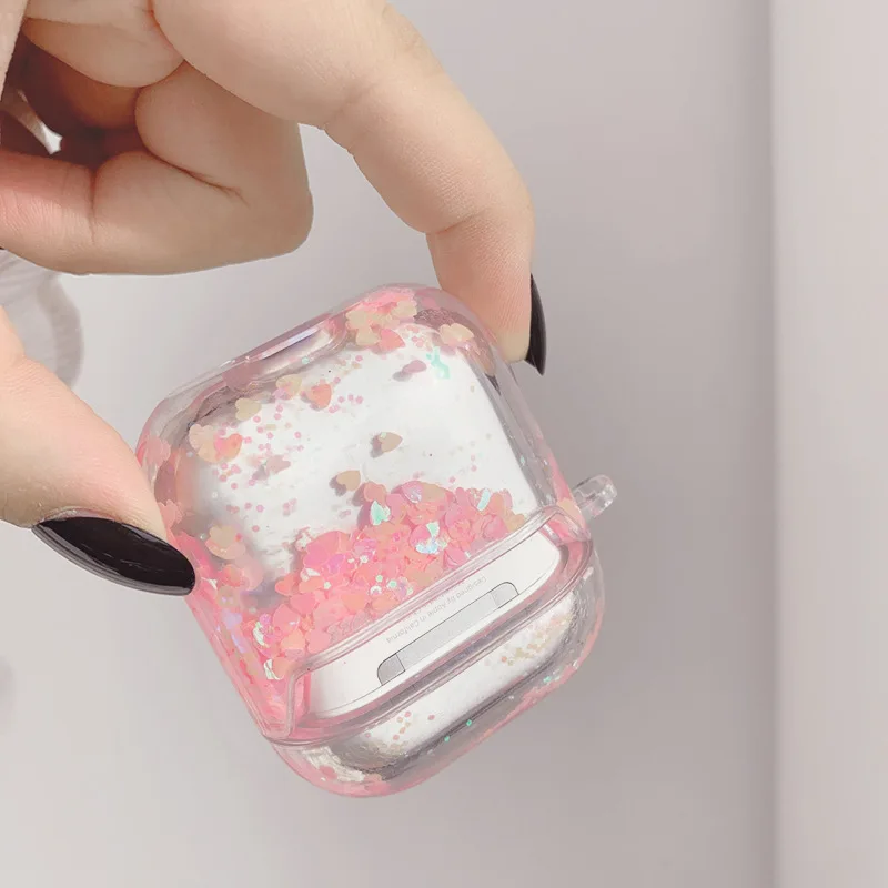 Pink love liquid quicksand airpods2 apply on behalf of a generation of Apple's Bluetooth headset AIRPODS3 protective cover
Pink love liquid quicksand airpods2 apply on behalf of a generation of Apple's Bluetooth headset AIRPODS3 protective cover