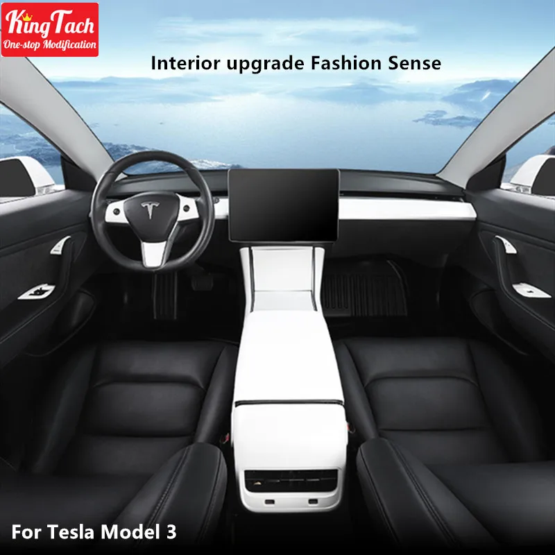 For Tesla Model 3 Pearl White Interior Decoration Modified full set Central Control Instrument Console Trim Inerior Accessories
For Tesla Model 3 Pearl White Interior Decoration Modified full set Central Control Instrument Console Trim Inerior Accessories
