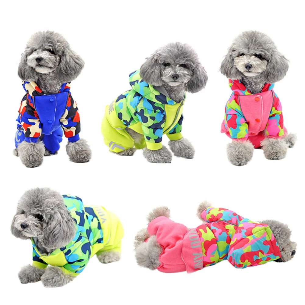 Fashion Camouflage Dog Jumpsuit Clothes Reflective Cat Puppy Coat Hoodies Chihuahua Yorkies Pet Dog Outfit Jackets Overalls
Fashion Camouflage Dog Jumpsuit Clothes Reflective Cat Puppy Coat Hoodies Chihuahua Yorkies Pet Dog Outfit Jackets Overalls