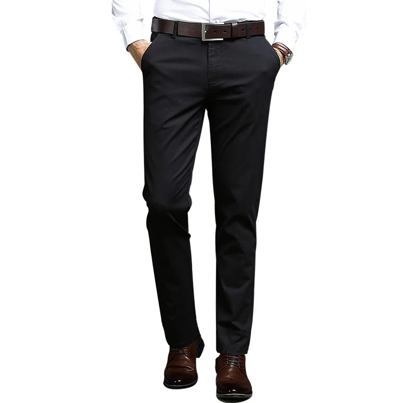 2020 autumn and winter thick business casual slim pants men's straight straight loose cotton dress long pants men's wear 
2020 autumn and winter thick business casual slim pants men's straight straight loose cotton dress long pants men's wear