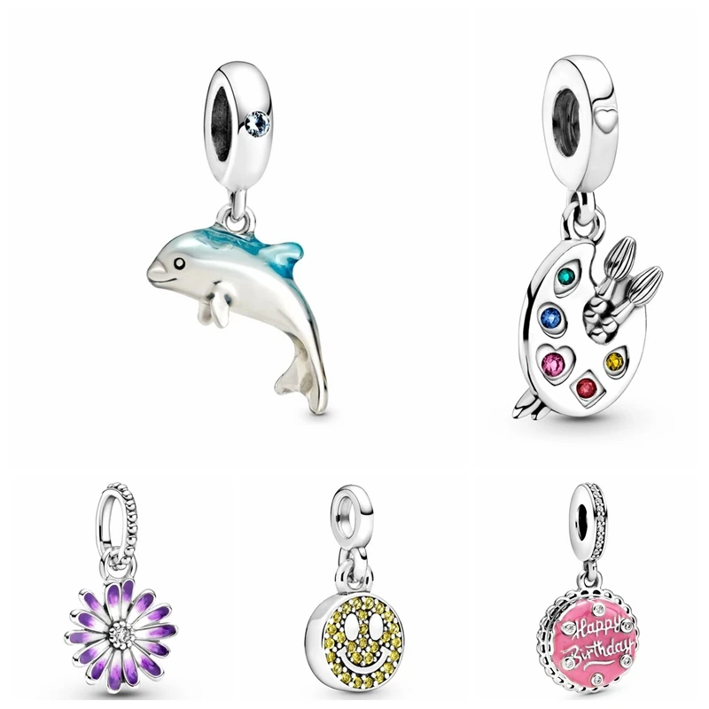 New Little Pretty Colorful Charm Bead Fit Original Pandora Bracelet DIY 925 Sterling Silver Jewelry Making For Women Girls Gift
New Little Pretty Colorful Charm Bead Fit Original Pandora Bracelet DIY 925 Sterling Silver Jewelry Making For Women Girls Gift