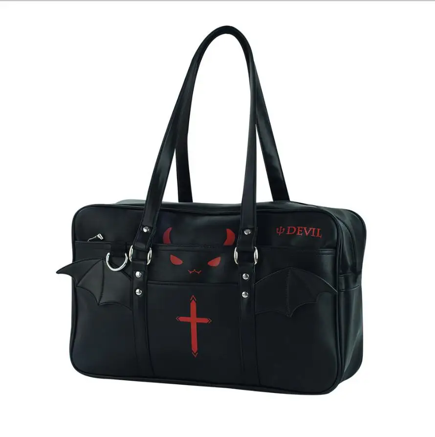 Japanese Anime Little Devil Harajuku Cosplay JK Uniform Handbag Totes Shoulder Bag PU Black Portable School Book Bag Students
Japanese Anime Little Devil Harajuku Cosplay JK Uniform Handbag Totes Shoulder Bag PU Black Portable School Book Bag Students