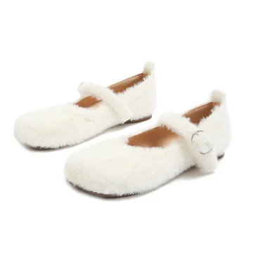 Shoes Woman Flats Soft Loafers With Fur Casual Female Sneakers Modis Round Toe Autumn Shallow Mouth Dress Moccasin Winter Slip-o
Shoes Woman Flats Soft Loafers With Fur Casual Female Sneakers Modis Round Toe Autumn Shallow Mouth Dress Moccasin Winter Slip-o