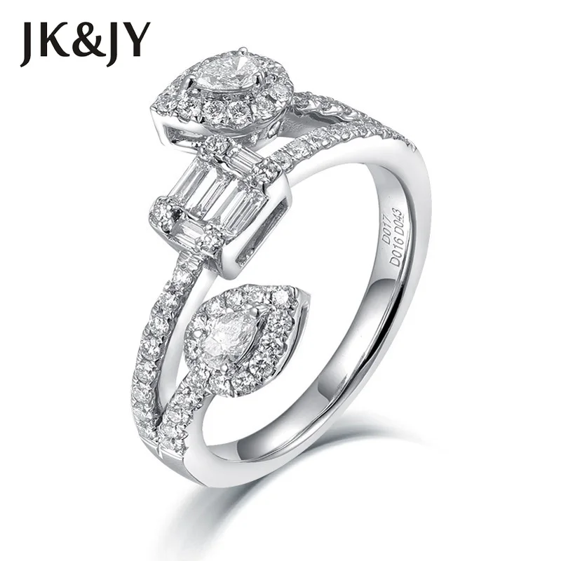 18K White Gold Natural Diamond Ring Fashion Leaf Design Wedding Party Jewelry Birthday Gift
18K White Gold Natural Diamond Ring Fashion Leaf Design Wedding Party Jewelry Birthday Gift