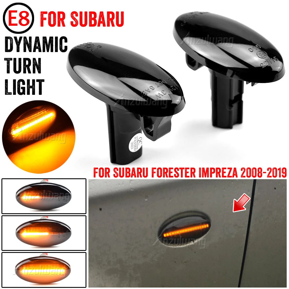 Sequential Flashing LED Turn Signal Side Marker Light For Subaru Forester Impreza 2008-2019
Sequential Flashing LED Turn Signal Side Marker Light For Subaru Forester Impreza 2008-2019