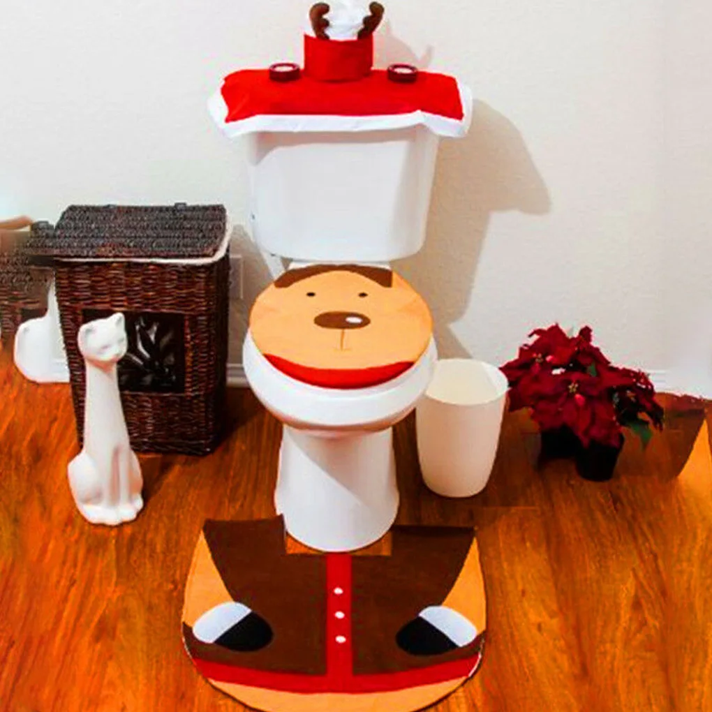 3PCS Christmas Toilet Seat Cover Set Santa Claus Bathroom Mat Xmas Decor Bathroom Santa Toilet Seat Cover Rug Home Decor 2020
3PCS Christmas Toilet Seat Cover Set Santa Claus Bathroom Mat Xmas Decor Bathroom Santa Toilet Seat Cover Rug Home Decor 2020