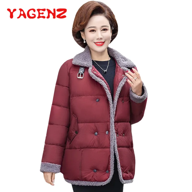 YAGENZ Parka Women Down Cotton Coat Short Jacket Plus size Winter Jacket Women Thick Double breasted Quilted jacket Overcoat 590
YAGENZ Parka Women Down Cotton Coat Short Jacket Plus size Winter Jacket Women Thick Double breasted Quilted jacket Overcoat 590