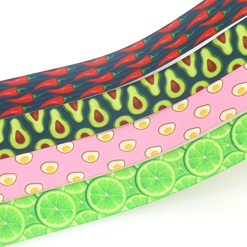 DHK 50yards Egg Chili Lemon Printed Grosgrain Ribbon Accessory Hairbow Headwear Decoration DIY Wholesale Craft S1471
DHK 50yards Egg Chili Lemon Printed Grosgrain Ribbon Accessory Hairbow Headwear Decoration DIY Wholesale Craft S1471