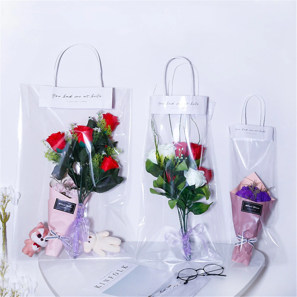 Tote Pvc Clear Bouquet Gift Transparent Packaging Collocation Long Floral Portable
Tote Pvc Clear Bouquet Gift Transparent Packaging Collocation Long Floral Portable