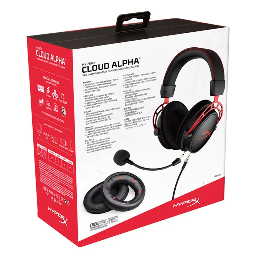 Original HyperX Cloud Alpha Gaming Headset Wired Headphones with Mic for PC PS4 Xbox Mobile Games Gamer Computer Black
Original HyperX Cloud Alpha Gaming Headset Wired Headphones with Mic for PC PS4 Xbox Mobile Games Gamer Computer Black