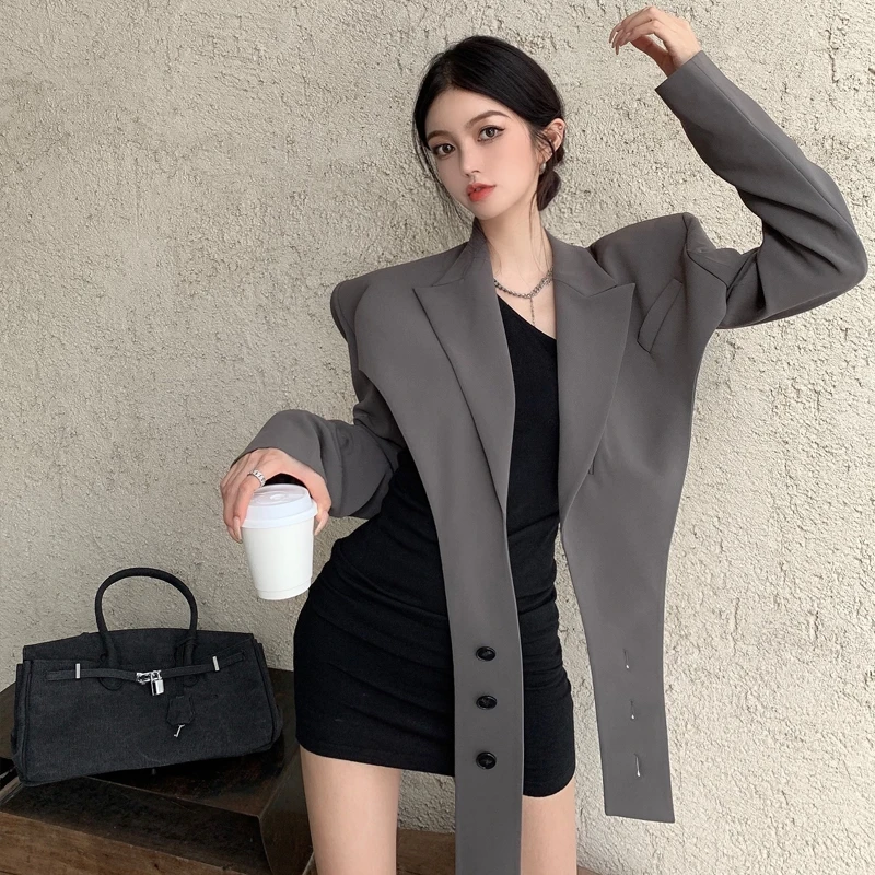 2021 Autumn Fashion Short Cross Tie Niche Suit Jacket + Sexy Female Slanted Shoulder Irregular Slim Dress Two Piece Set
2021 Autumn Fashion Short Cross Tie Niche Suit Jacket + Sexy Female Slanted Shoulder Irregular Slim Dress Two Piece Set