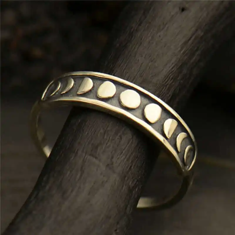 Simple Silver Color Moon Phase Rings Dainty Stacking Ring for Women Boho Vintage Jewelry Gift
Simple Silver Color Moon Phase Rings Dainty Stacking Ring for Women Boho Vintage Jewelry Gift