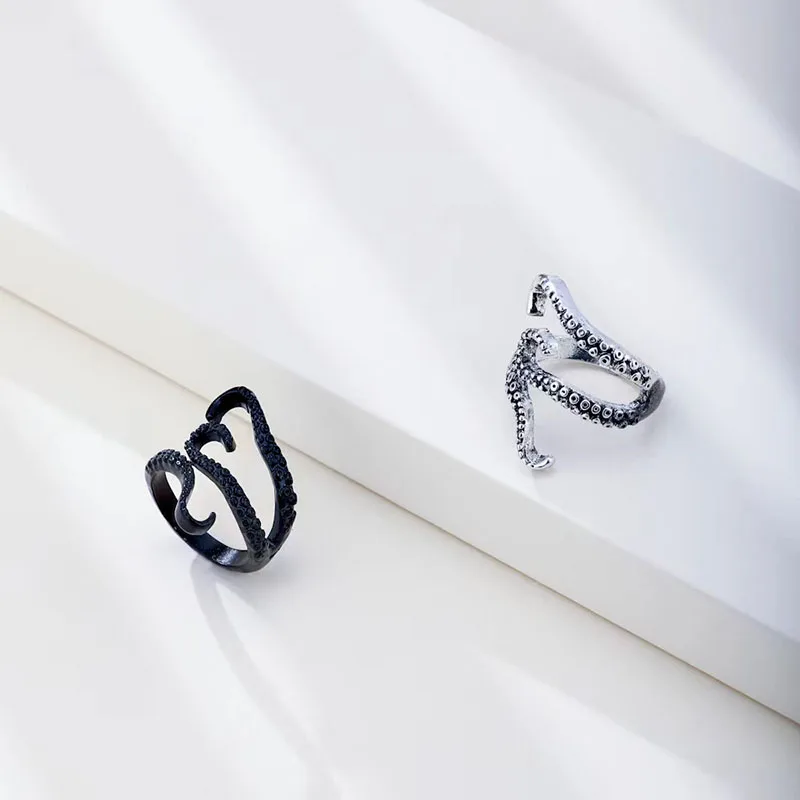 HMES Retro Fashion Deep Sea Squid Octopus Men And Women Ring Silver Color Hip Hop Adjustable Irregular Ring Jewelry
HMES Retro Fashion Deep Sea Squid Octopus Men And Women Ring Silver Color Hip Hop Adjustable Irregular Ring Jewelry