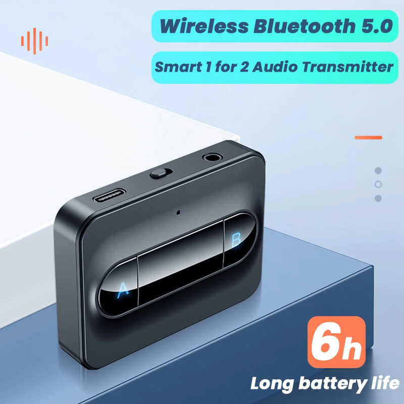 Беспроводной аудиоадаптер C31 Bluetooth 5,0, передатчик 3,5 мм Aux Jack HiFi Smart 1 для 2 для компьютера, автомобиля, динамика, наушников
Беспроводной аудиоадаптер C31 Bluetooth 5,0, передатчик 3,5 мм Aux Jack HiFi Smart 1 для 2 для компьютера, автомобиля, динамика, наушников