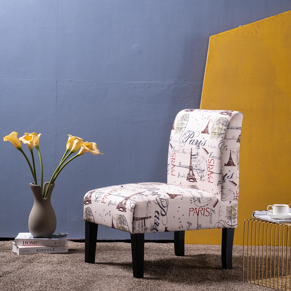 Armrestless Fabric Single Lounge Chair British Simple Living Room Bedroom Sofa Beige Yellow Fabric Solid Wood Feet 68x50x80CM
Armrestless Fabric Single Lounge Chair British Simple Living Room Bedroom Sofa Beige Yellow Fabric Solid Wood Feet 68x50x80CM