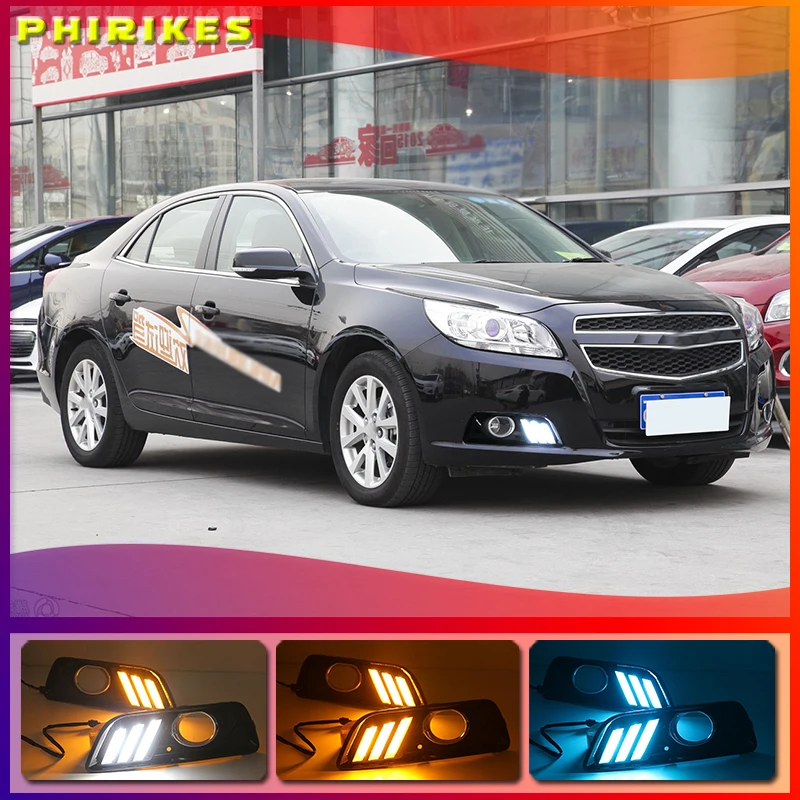 Противотуманные фары для Chevrolet chevy Malibu 2011 2012 2013 2014 2015 с желтым сигналом