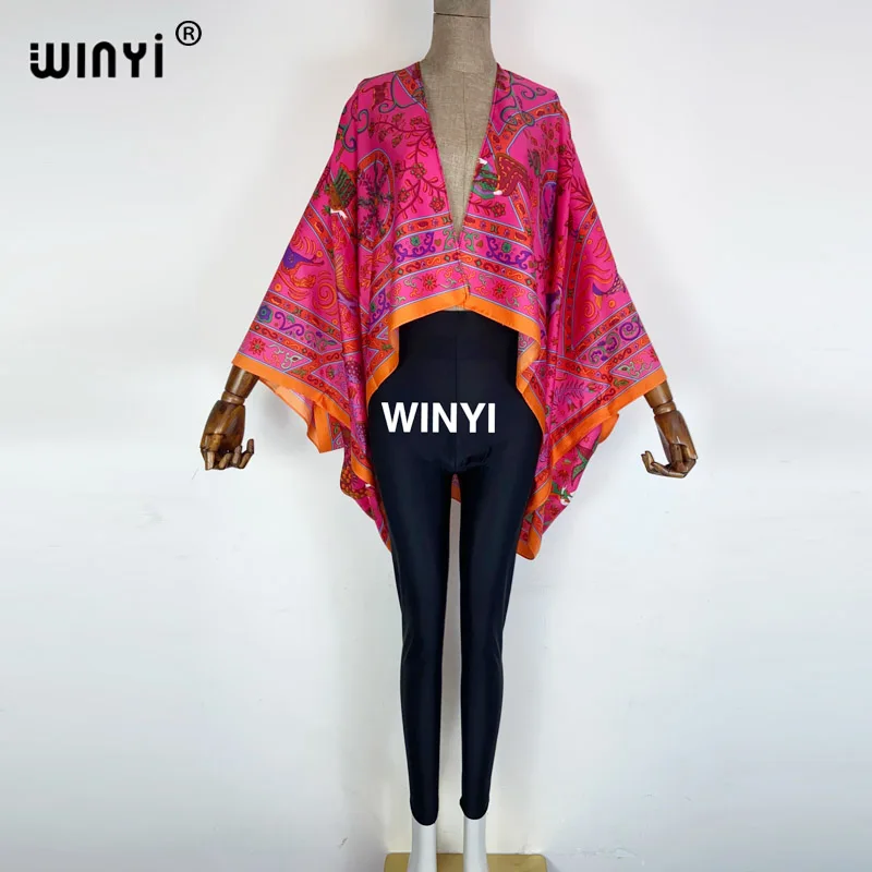 New Printy Middle East Short cardigans and trousers summer Beach clothes Batwing Sleeve abaya Silk top dresses for women WINYI
New Printy Middle East Short cardigans and trousers summer Beach clothes Batwing Sleeve abaya Silk top dresses for women WINYI
