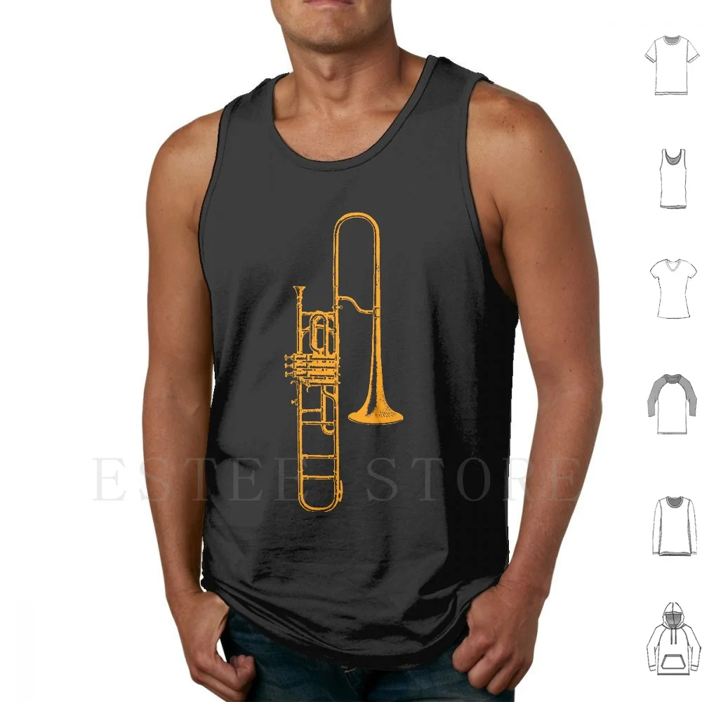 Trombone Tank Tops Vest Sleeveless Trombone Brass Instrument Musical Music Band Geeks Fashion Streetwear
Trombone Tank Tops Vest Sleeveless Trombone Brass Instrument Musical Music Band Geeks Fashion Streetwear