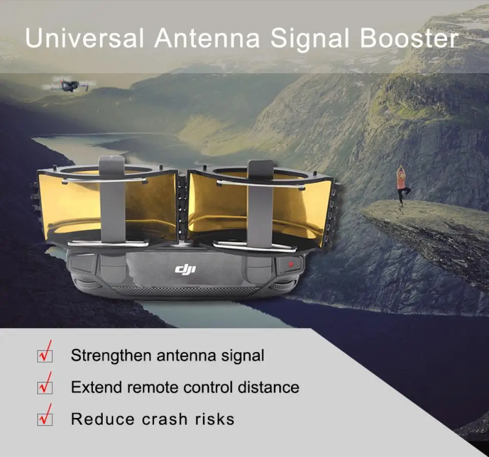 Remote Controller Signal Booster Antenna Range Extender For DJI Mavic 2/Mini/Air/Pro/Phantom 4/Spark RC Transmitter
Remote Controller Signal Booster Antenna Range Extender For DJI Mavic 2/Mini/Air/Pro/Phantom 4/Spark RC Transmitter