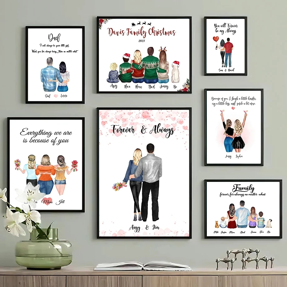 Family Parents Affection Best Friend Love Wall Art Canvas Painting Nordic Posters and Prints Wall Pictures for Living Room Decor
Family Parents Affection Best Friend Love Wall Art Canvas Painting Nordic Posters and Prints Wall Pictures for Living Room Decor