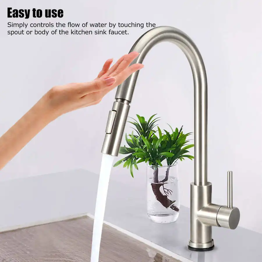 G1/2in резьба сенсорный кухонный кран с вытягивающим распылителем вращение на 360 градусов Сенсор кран для бассейна водопроводный кран Новое поступление
G1/2in резьба сенсорный кухонный кран с вытягивающим распылителем вращение на 360 градусов Сенсор кран для бассейна водопроводный кран Новое поступление