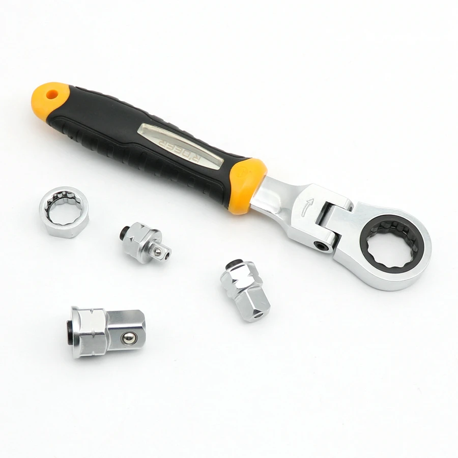 5 Pcs Ratchet Wrench Adjustable Sleeve Adapter Spanner Auto-off Repair Tools Set 
5 Pcs Ratchet Wrench Adjustable Sleeve Adapter Spanner Auto-off Repair Tools Set