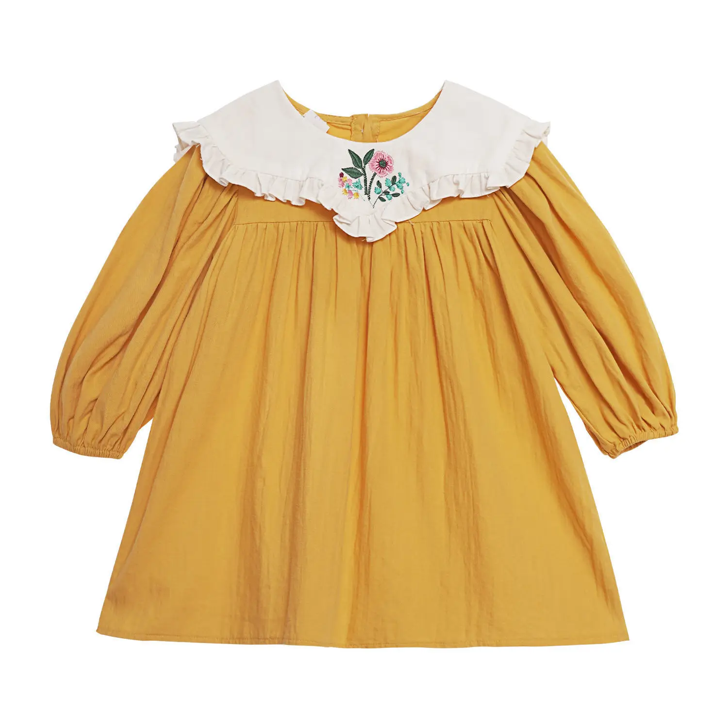 New Arrival Girls Autumn Dress Sweet Embroidery Flowers Collar Baby Children Cotton Dresses
New Arrival Girls Autumn Dress Sweet Embroidery Flowers Collar Baby Children Cotton Dresses