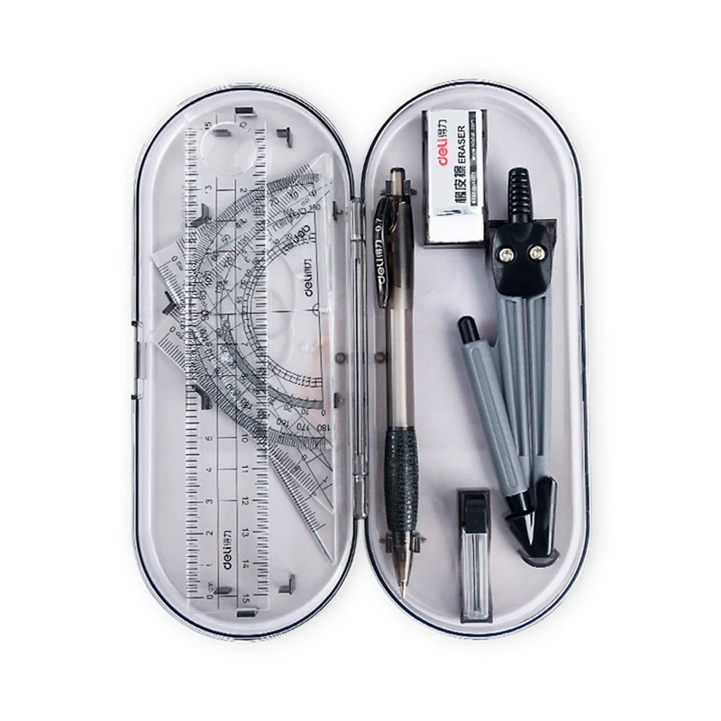 8Pcs Compass Ruler Set Drawing Tools Painting Suit Mathematical Children Durable Gift Practical Compass Student Stationery
8Pcs Compass Ruler Set Drawing Tools Painting Suit Mathematical Children Durable Gift Practical Compass Student Stationery