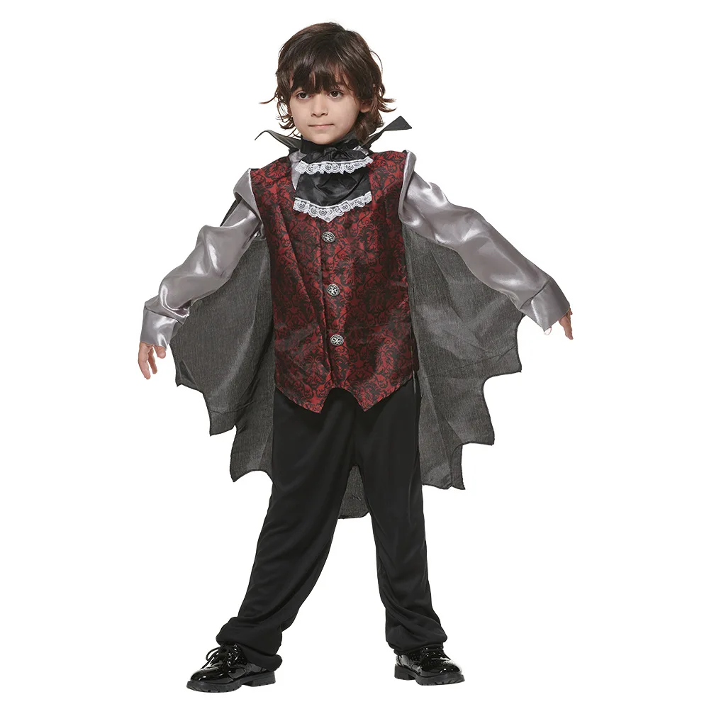 Children's Day Costume Vampire Costume Halloween Stage Performance Vampire Suit for Kids Party Role-playing Suit
Children's Day Costume Vampire Costume Halloween Stage Performance Vampire Suit for Kids Party Role-playing Suit