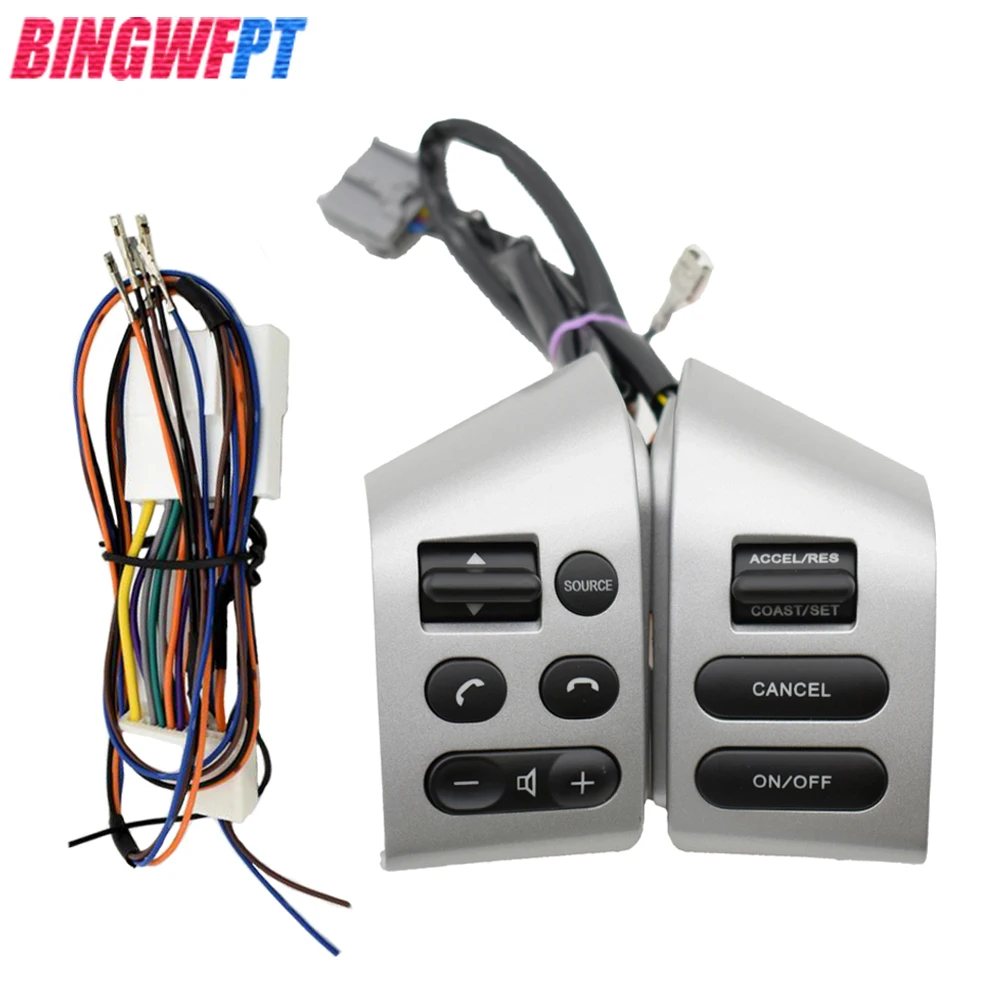 Car Accessories Steering Wheel Control Buttons With Backlight Silver Black Buttons For Nissan Livina Tiida Sylphy
Car Accessories Steering Wheel Control Buttons With Backlight Silver Black Buttons For Nissan Livina Tiida Sylphy