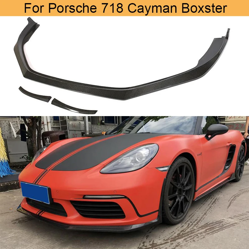 Автомобильный передний бампер спойлер подбородок для Porsche 718 Cayman Boxster Base S Coupe
