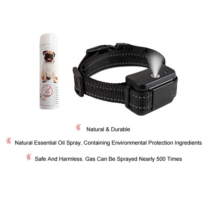Puppy Dog Training Collar Rechargeable Spray & Sound Bark Collar Safe & Automatic Anti Bark Device for Dogs
Puppy Dog Training Collar Rechargeable Spray & Sound Bark Collar Safe & Automatic Anti Bark Device for Dogs