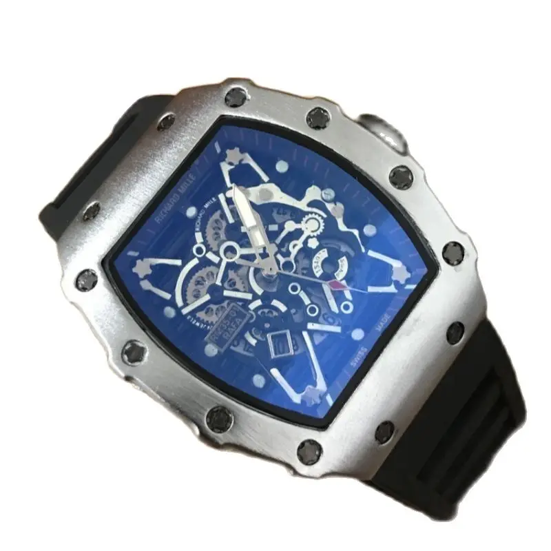 New Europe and the United States Hot Sale Hollow Flower Ghost Head Hollow Silicone Band Quartz Men's Watch
New Europe and the United States Hot Sale Hollow Flower Ghost Head Hollow Silicone Band Quartz Men's Watch