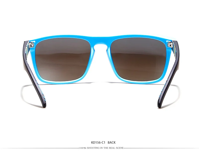 Мужские зеркальные солнечные очки KDEAM роскошные поляризационные солнцезащитные