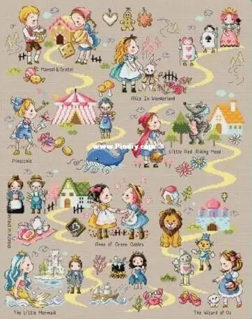 

MM embroidery cross stitch kits Lovely Counted Cross Stitch Kit Fairy Tale Land Fairytale Fairyland Wonderland SO