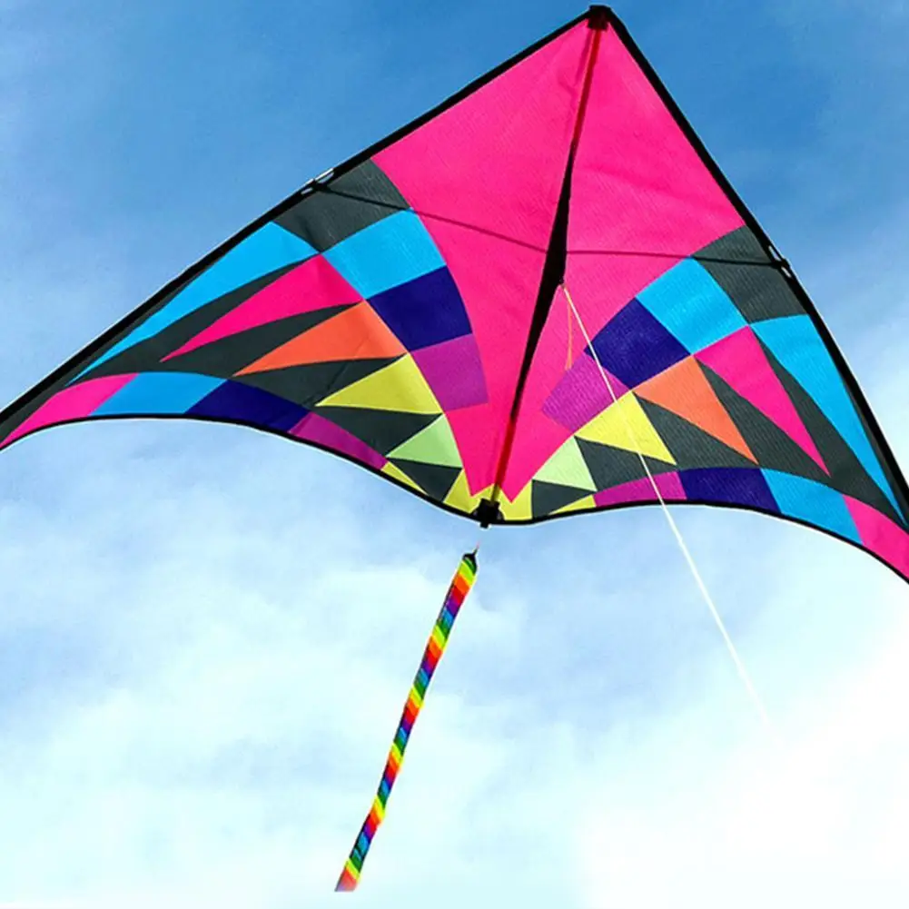 

3d треугольный Радужный воздушный змей, забавная уличная Летающая игра, детские игрушки, забавные большие воздушные змеи Weifang, игрушки высок...