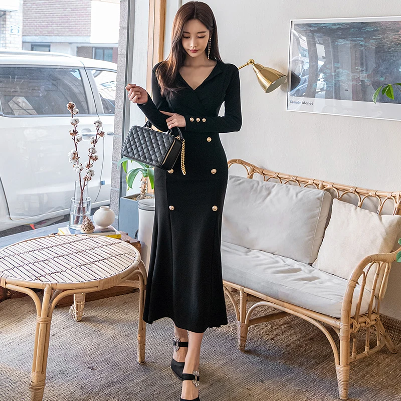 Spring new style Korean fashion temperament was thin and long fishtail bag hip sexy dress office party for women dresses
Spring new style Korean fashion temperament was thin and long fishtail bag hip sexy dress office party for women dresses
