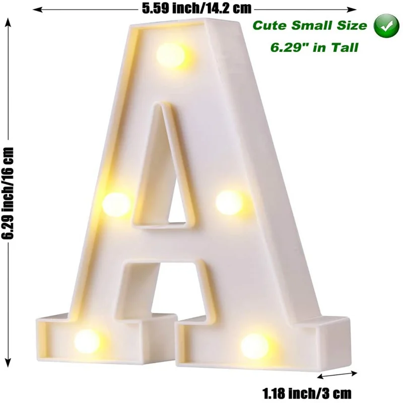 DIY 3D Letter Light LED Night Lights 26 Letter Alphabet Light AAA Battery Powered Lamp Indoor Decor For Wedding Birthday Party
DIY 3D Letter Light LED Night Lights 26 Letter Alphabet Light AAA Battery Powered Lamp Indoor Decor For Wedding Birthday Party