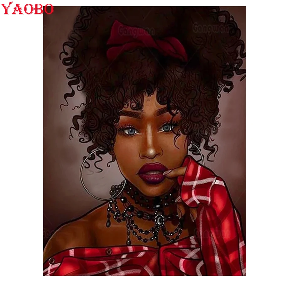YAOBO 5d Diamond Painting Full Drill Square African woman Diamond Embroidery Mosaic Pictures Of Rhinestones Wall Art Decor
YAOBO 5d Diamond Painting Full Drill Square African woman Diamond Embroidery Mosaic Pictures Of Rhinestones Wall Art Decor
