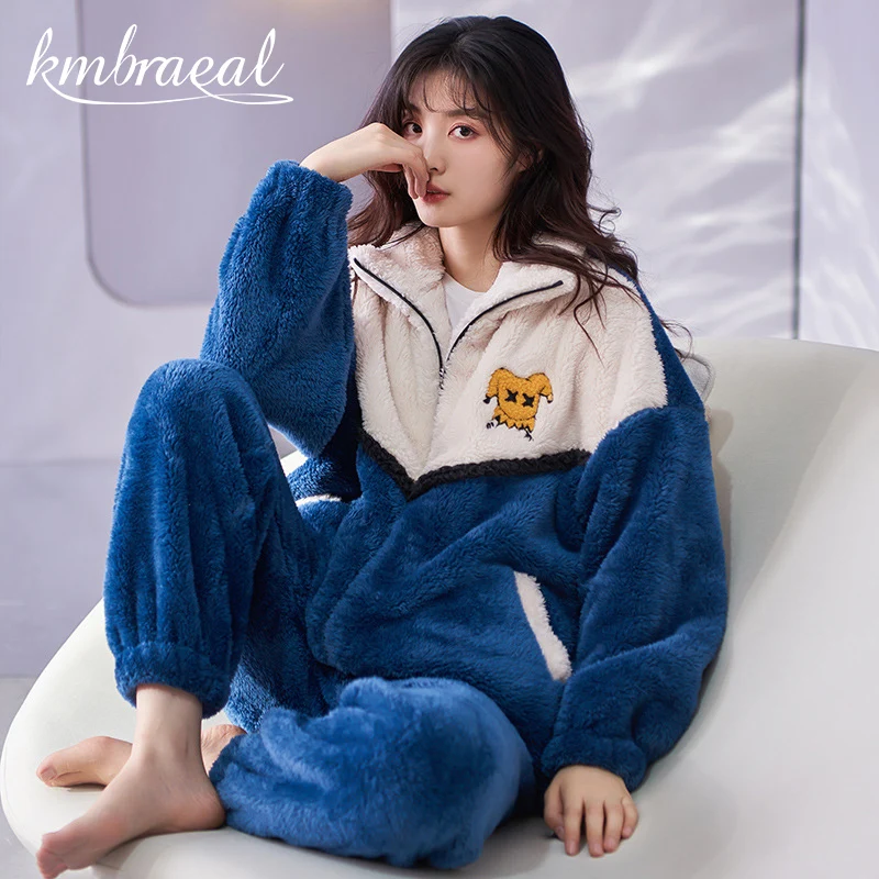 New Pajamas for Women Soft Winter Pajama Thick and Warm Flannel Leisure Coral Home Wear Sui Sport Fashion Good Quality Plus Size
New Pajamas for Women Soft Winter Pajama Thick and Warm Flannel Leisure Coral Home Wear Sui Sport Fashion Good Quality Plus Size